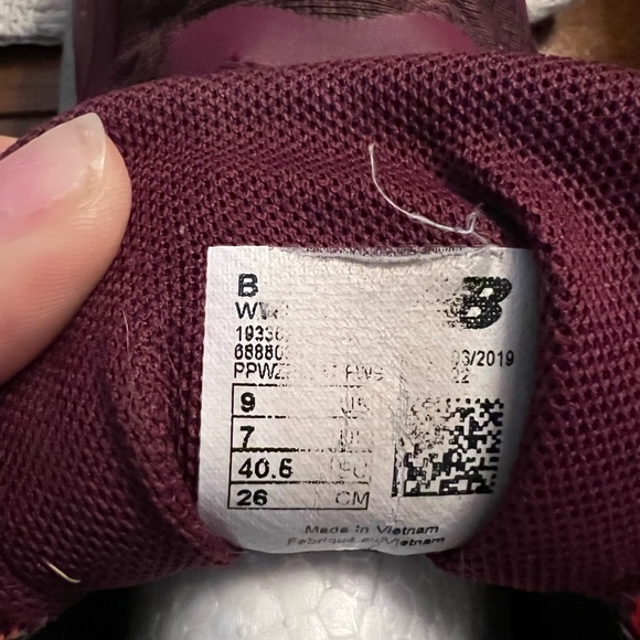 NEW BALANCE Classic Nitrel v3 Trail Running Sneakers Maroon Orange Women's Sz 9 - Picture 10 of 10